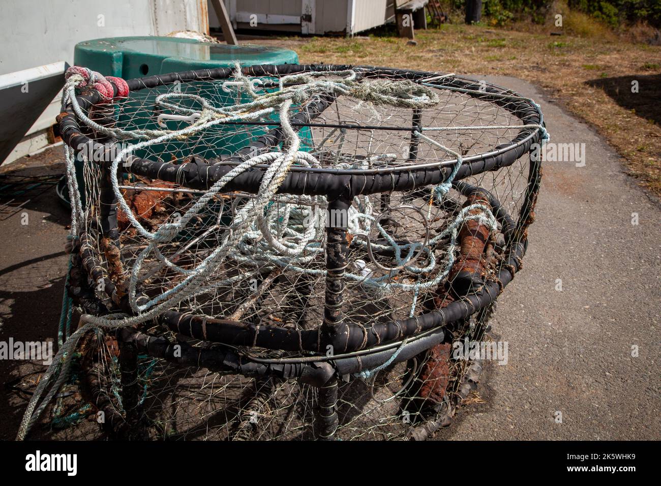 Wire crab traps hi-res stock photography and images - Alamy