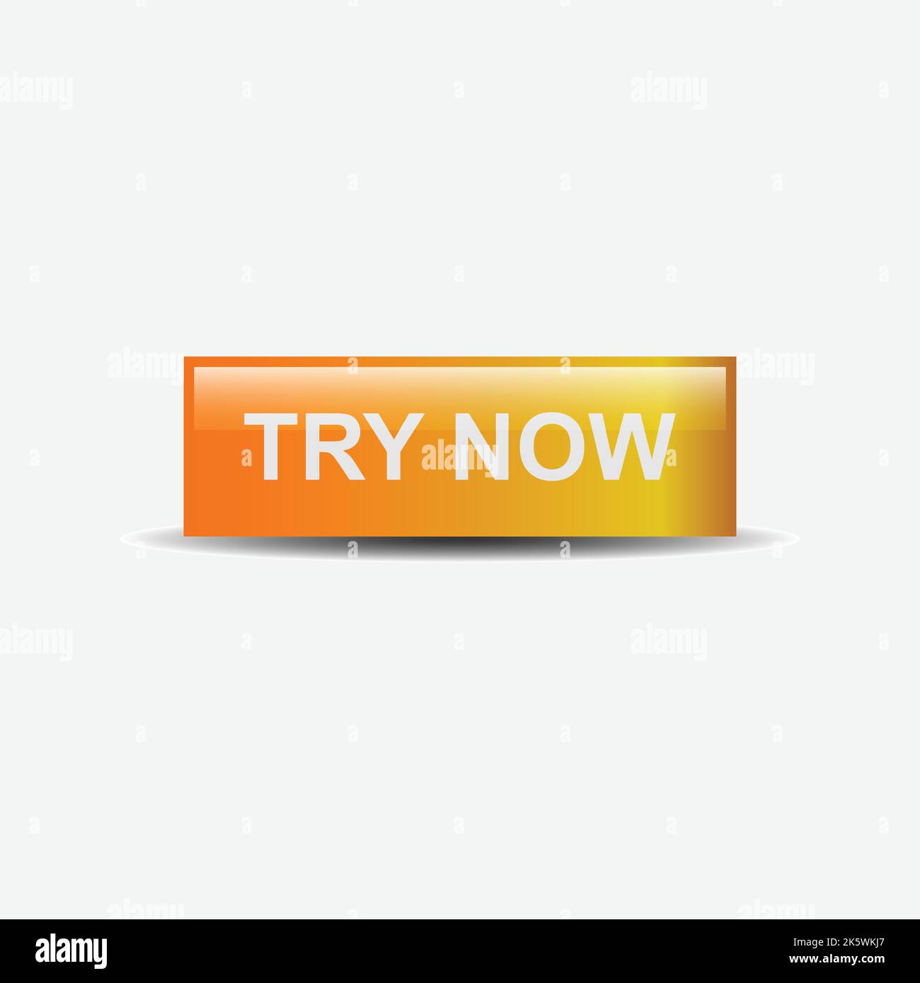 Try now web design button vector. Try now web button icon on white background Stock Vector