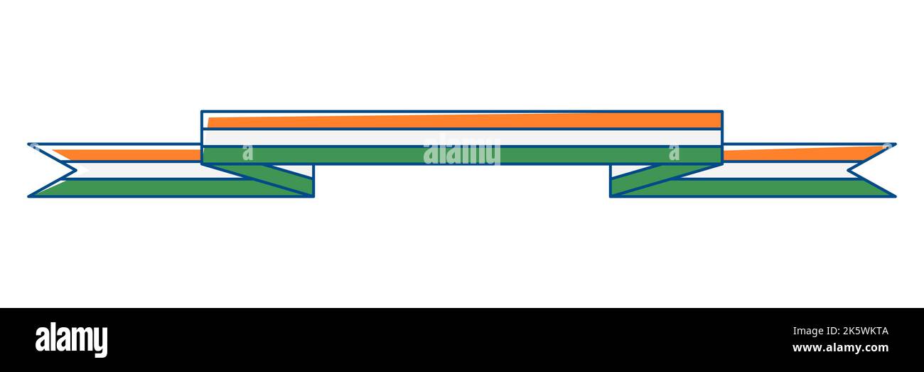 Indian flag ribbon india hi-res stock photography and images - Alamy