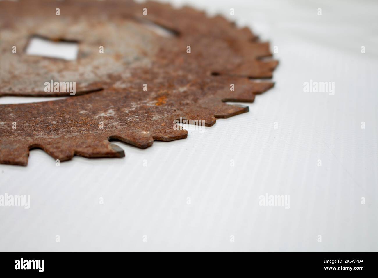 a vintage saw blade rusty old industry banner sign tool sharp