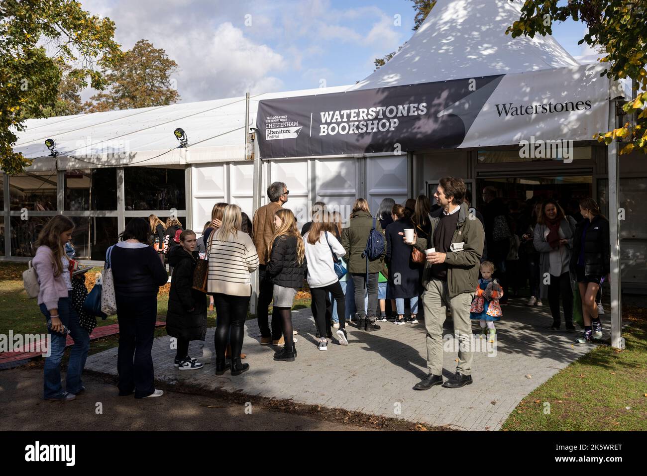 Cheltenham Literature Festival, Gloucestershire. Festival attendees