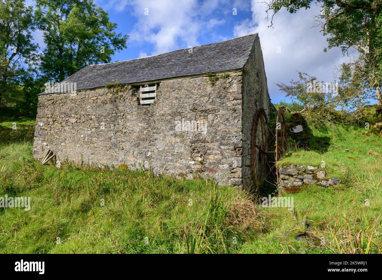 The disused corn mill  at Balnagown on the Isle of Lismore, Argyll and Bute, Scotland Stock Photo