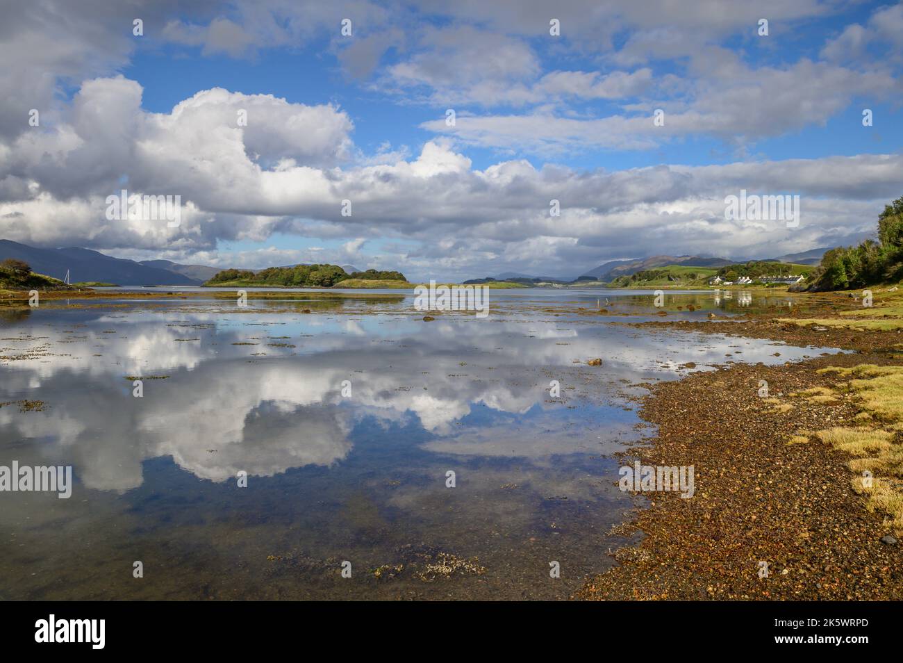 The Inner Bay at Port Ramsay on The Isle of Lismore, Scotland Stock Photo