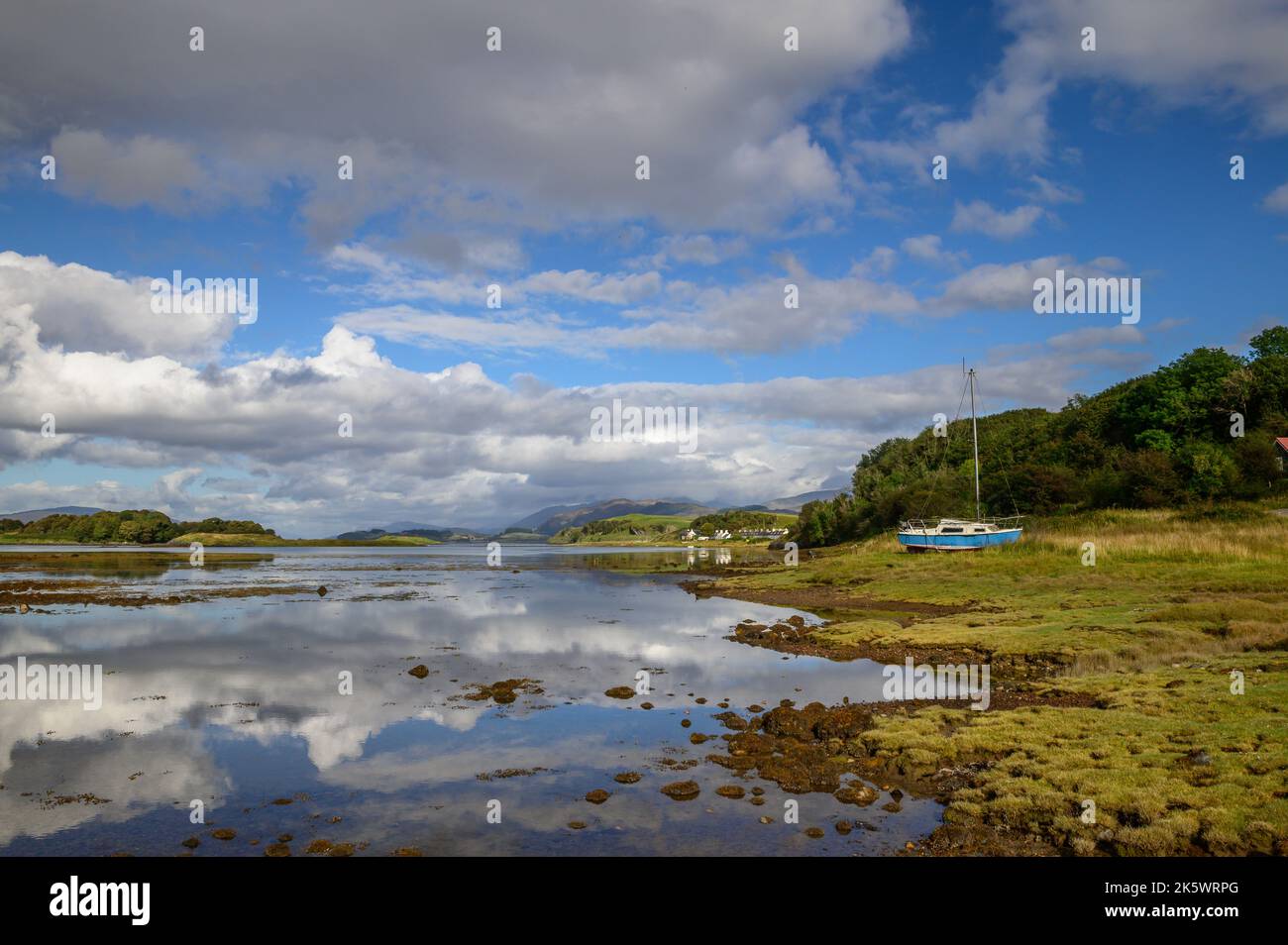 The Inner Bay at Port Ramsay on The Isle of Lismore, Scotland Stock