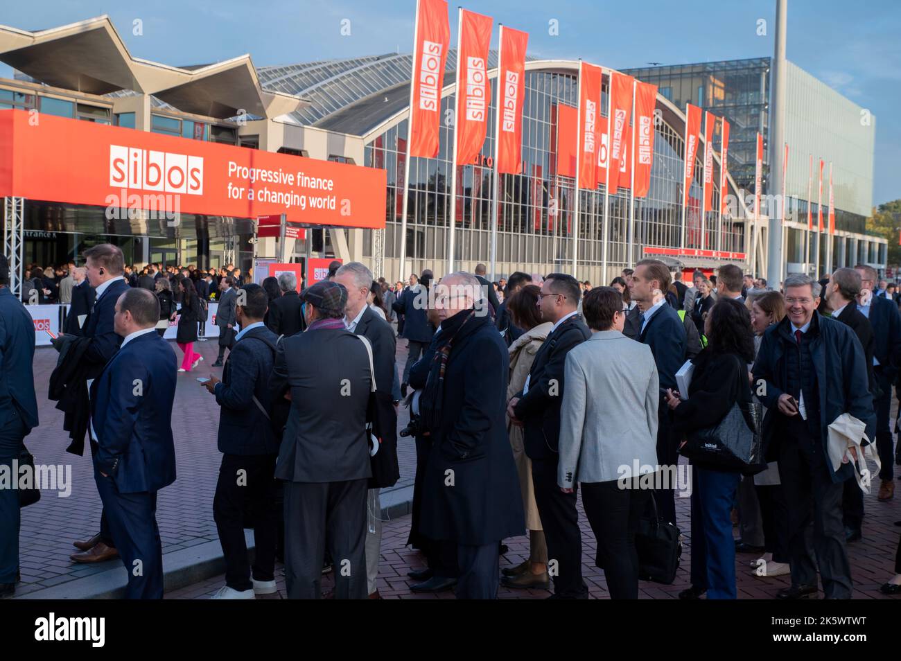 People In Line For Opening Sibos 2022 Conference At Amsterdam The