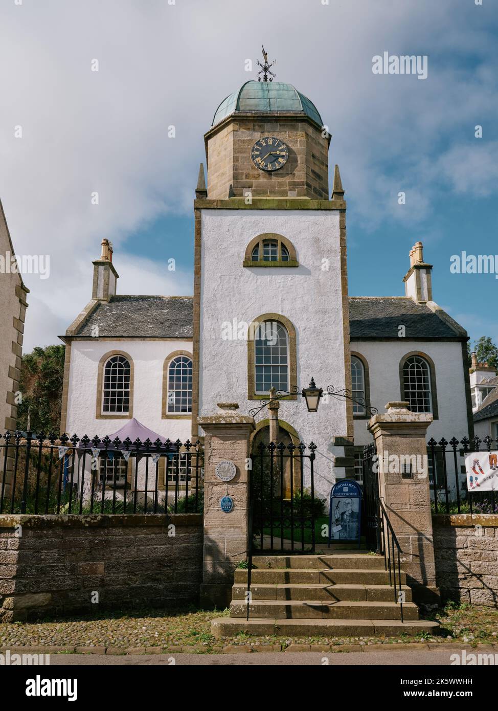 Cromarty Courthouse architecture of the old town in Cromarty, Black Isle, Ross & Cromarty, Highland, Scotland UK Stock Photo