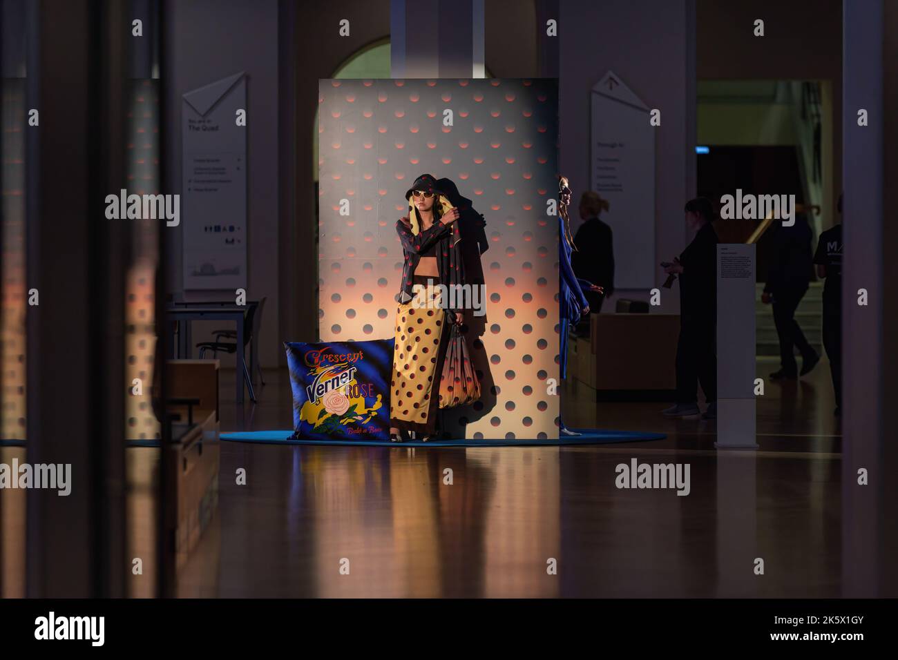 Melbourne, Australia 10 Oct 2022, A model dressed in a design by