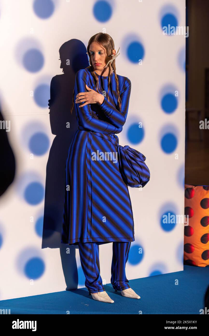 Sean Rentero Melbourne, Australia - 10 Oct 2022, A model dressed in a design by ...