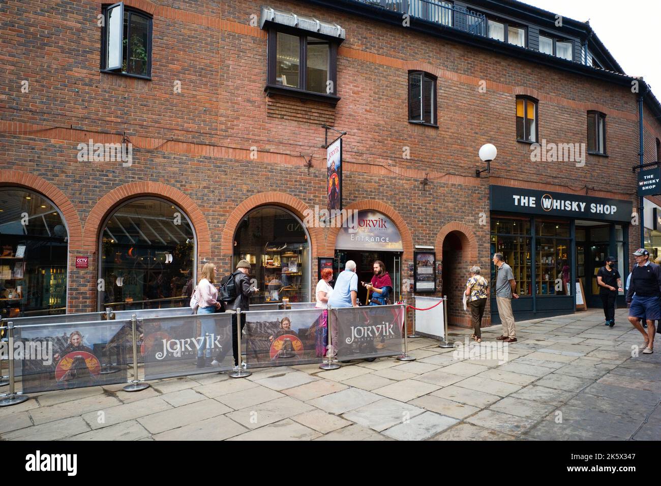 Entrance to the Jorvik Viking Centre in Coppergate York Stock Photo