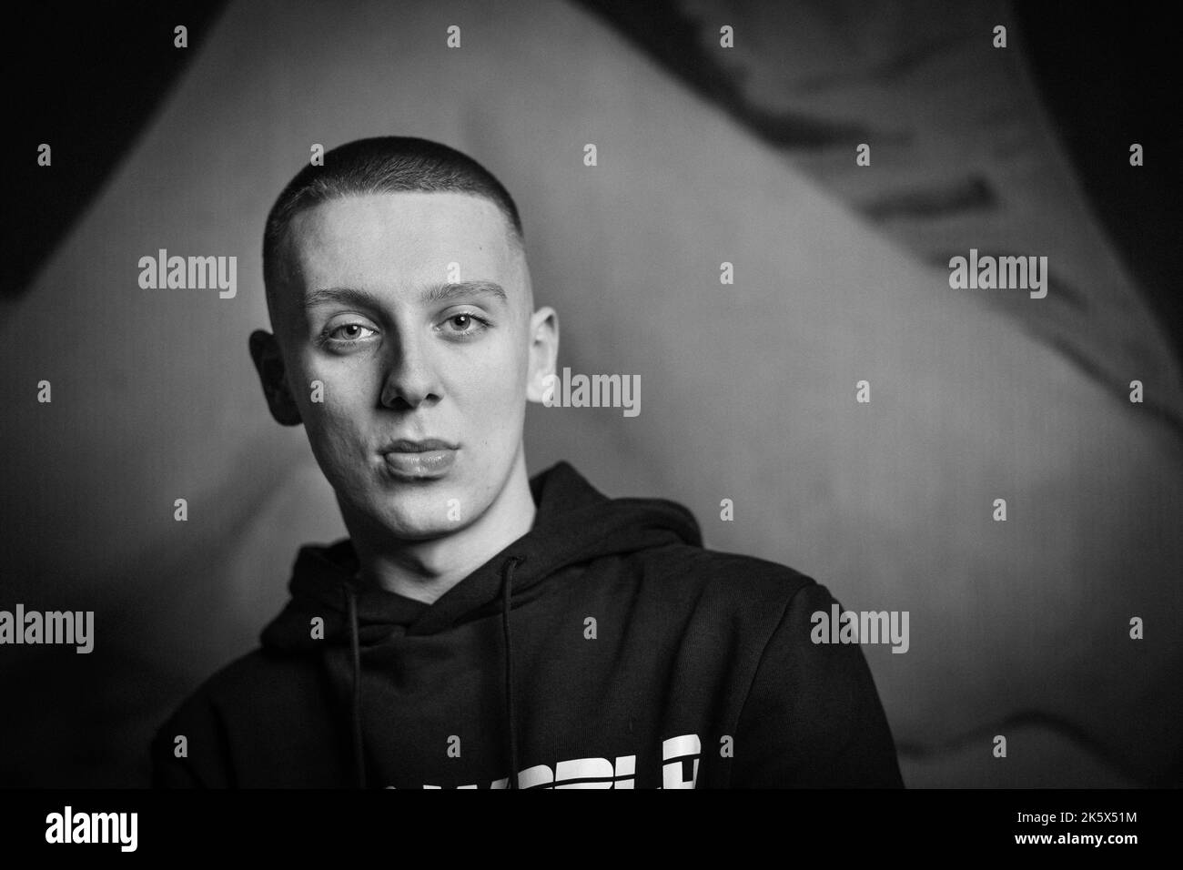 Paris, France, January 31, 2020. British rap singer from Manchester ...