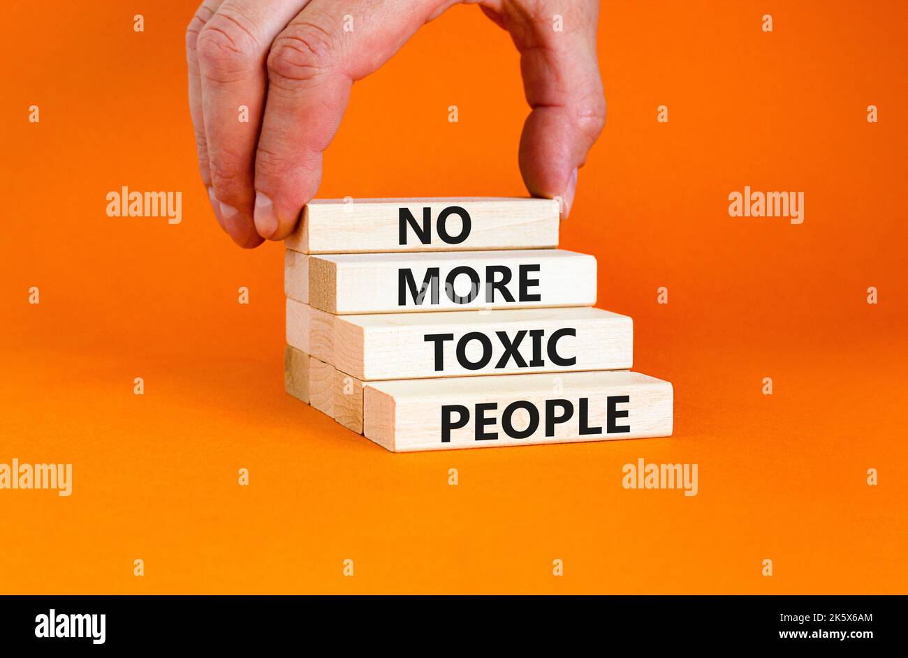 No more toxic people symbol. Concept words No more toxic people on ...