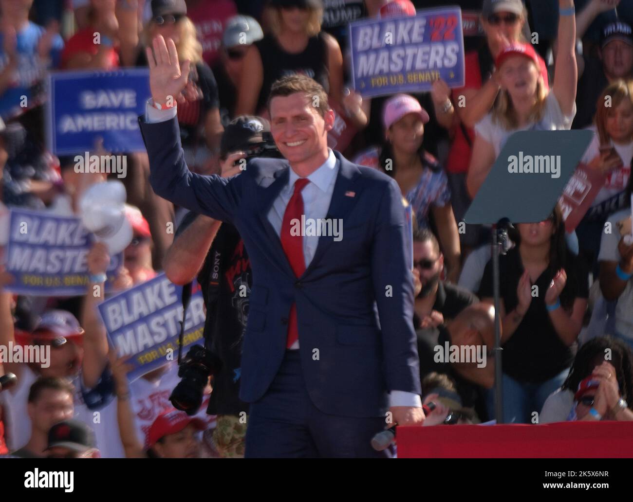 Mesa, Arizona, USA. 9th Oct, 2022. Arizona Republican candidate for the