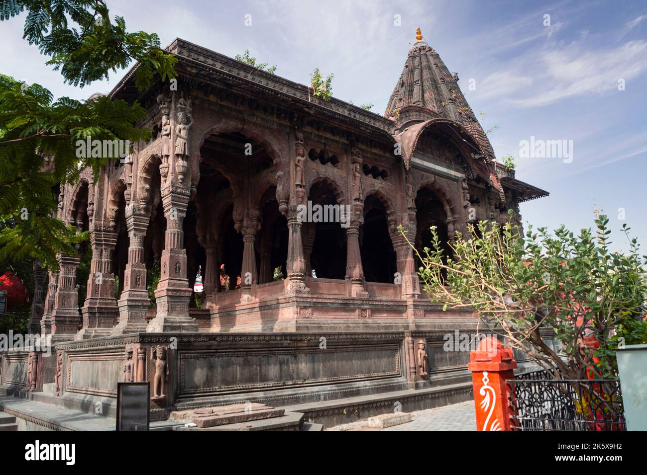 Krishnapura Chhatri, Indore, Madhya Pradesh. Indian Architecture. Ancient Architecture of Indian temple. Stock Photo
