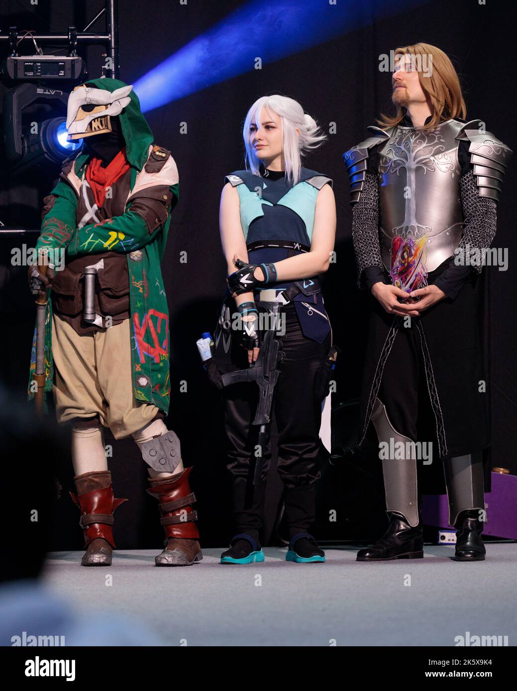 Poland, Poznan - October 09, 2022: Poznan Game Arena, video game characters, Valorant Jett Cosplay cosplay. Stock Photo