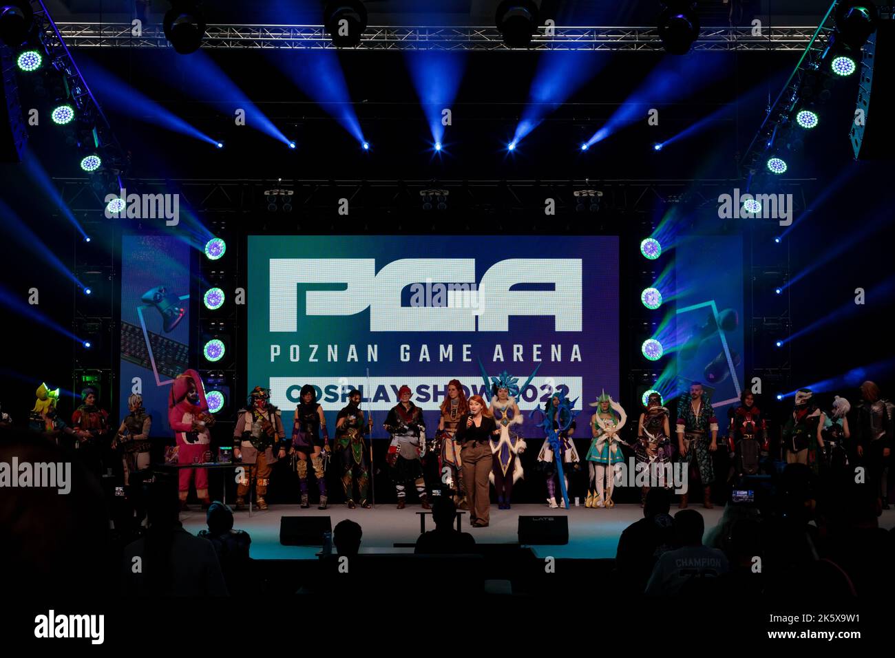 Poland, Poznan - October 09, 2022: Poznan Game Arena. Cosplay contest, during an event related to video games. Stock Photo