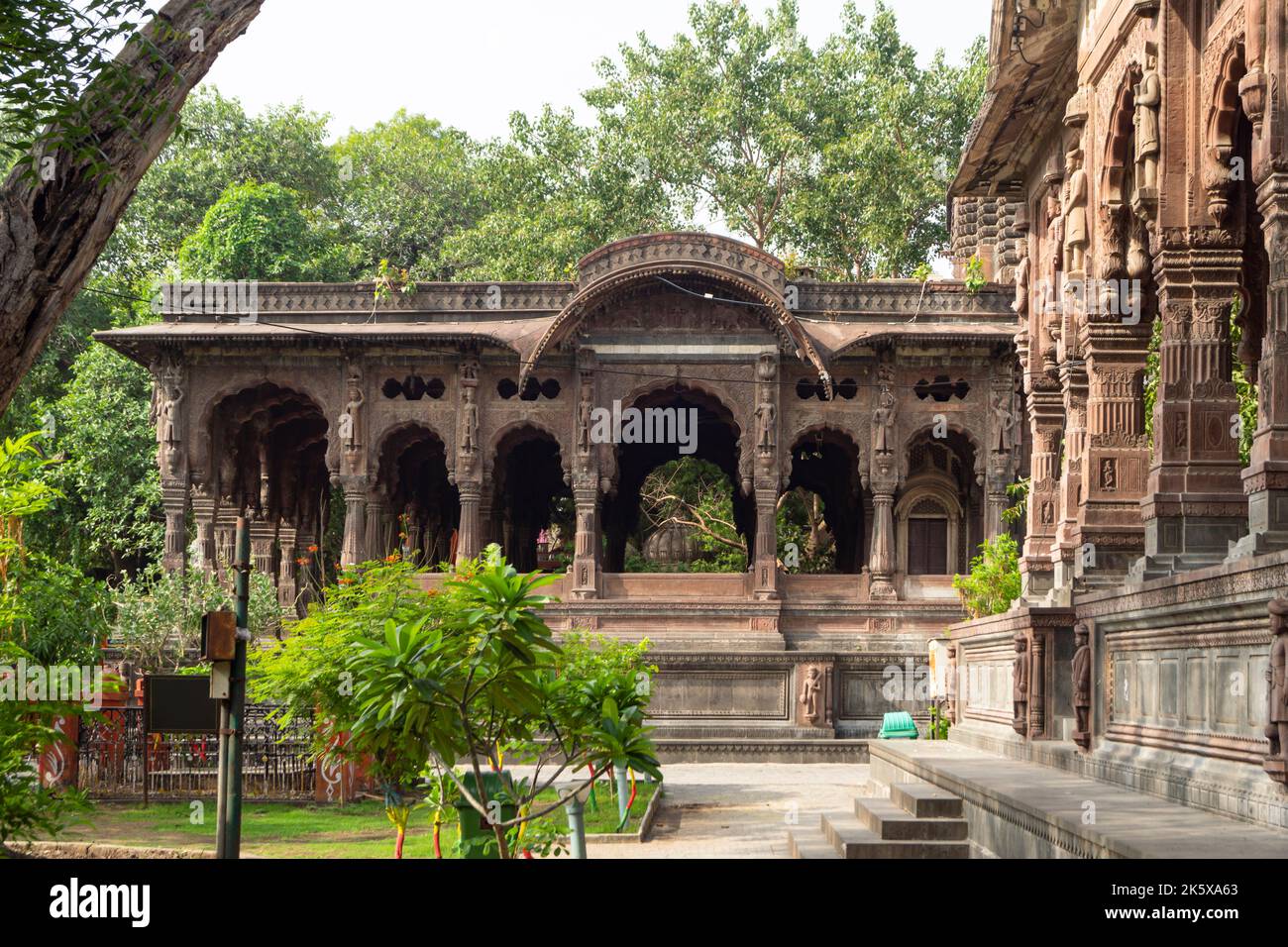 Pillars & Arches of Krishnapura Chhatri, Indore, Madhya Pradesh. Indian