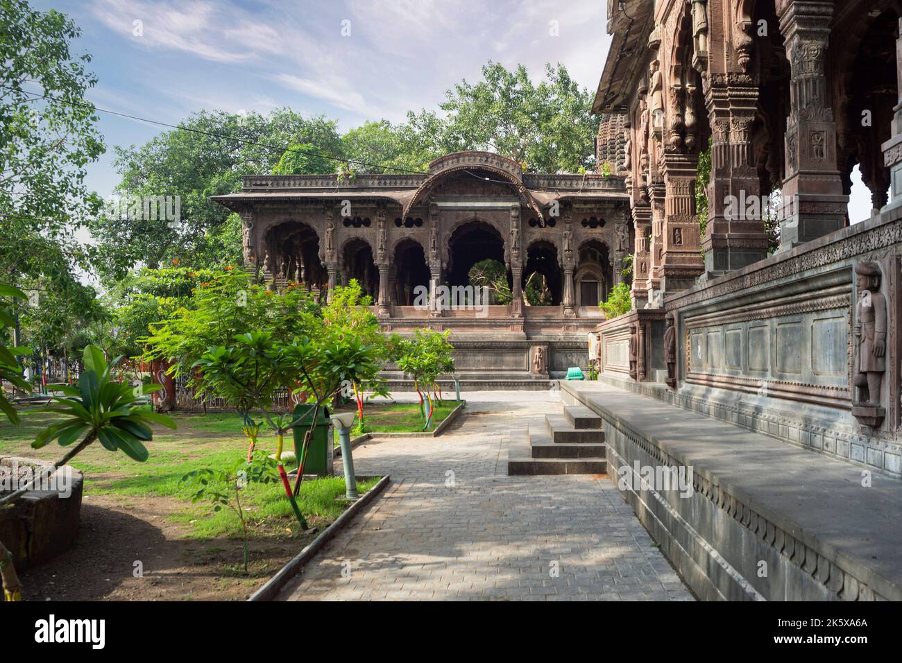 Pillars & Arches of Krishnapura Chhatri, Indore, Madhya Pradesh. Indian