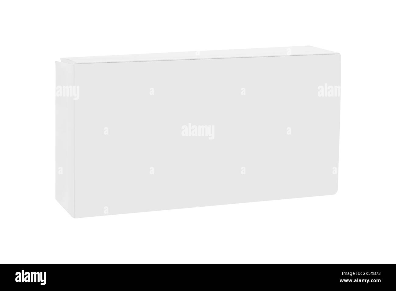 Realistic white cardboard box for template. Mockup for your marketing