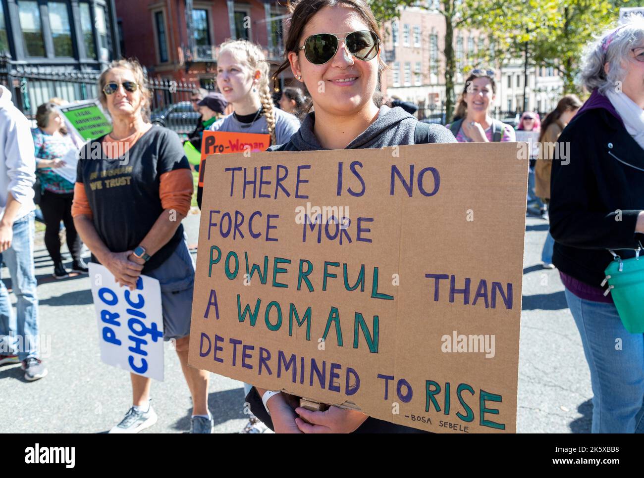 October 8, 2022. Boston, MA. Hundreds rallied in Boston at the State