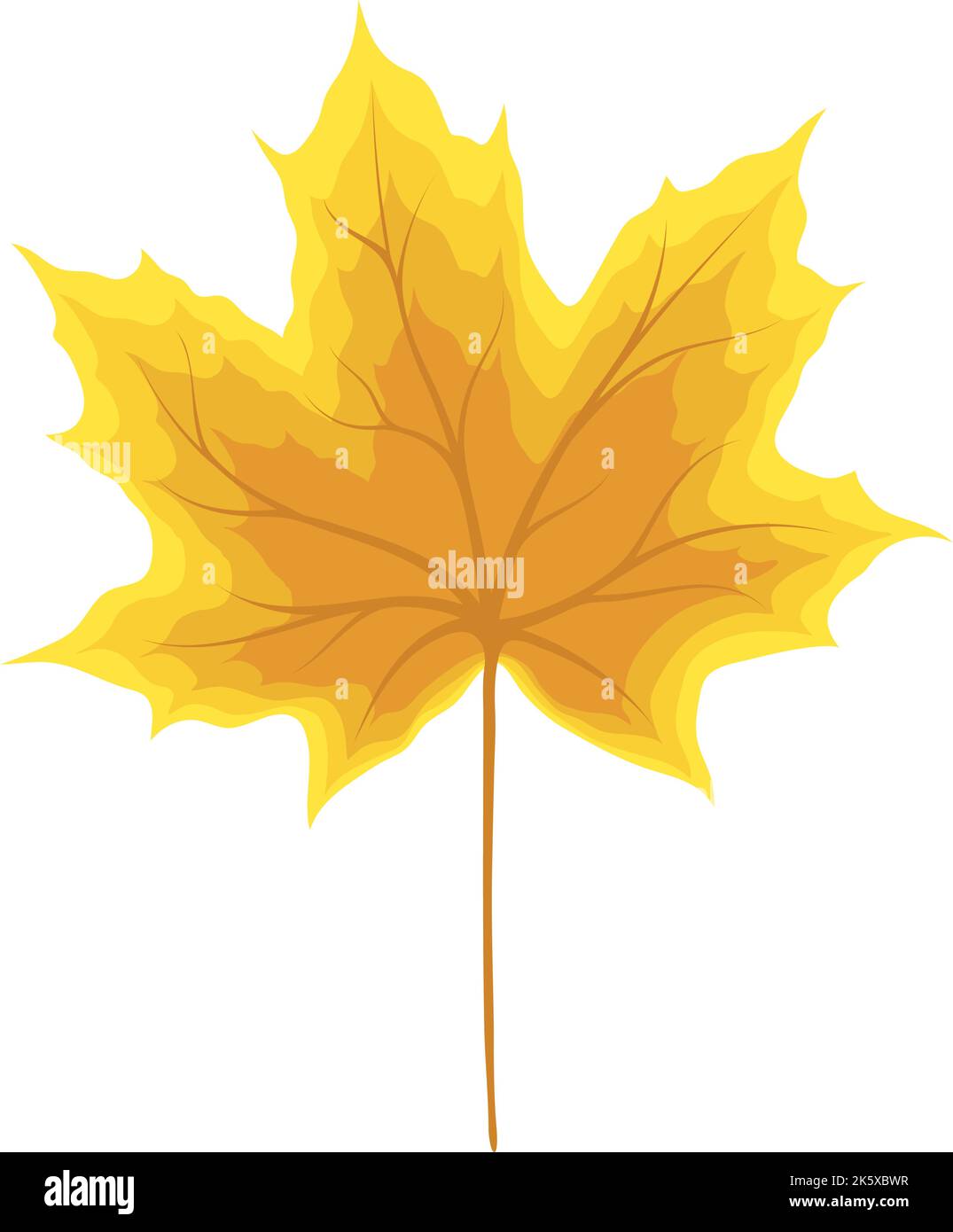 Autumn maple leaf. Leaf fall. Vector illustration Stock Vector Image ...