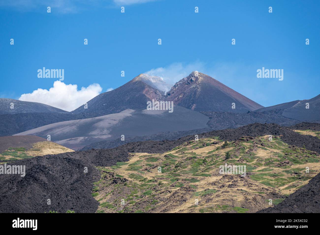 The summit of the Etna volcano with the summit craters Stock Photo - Alamy