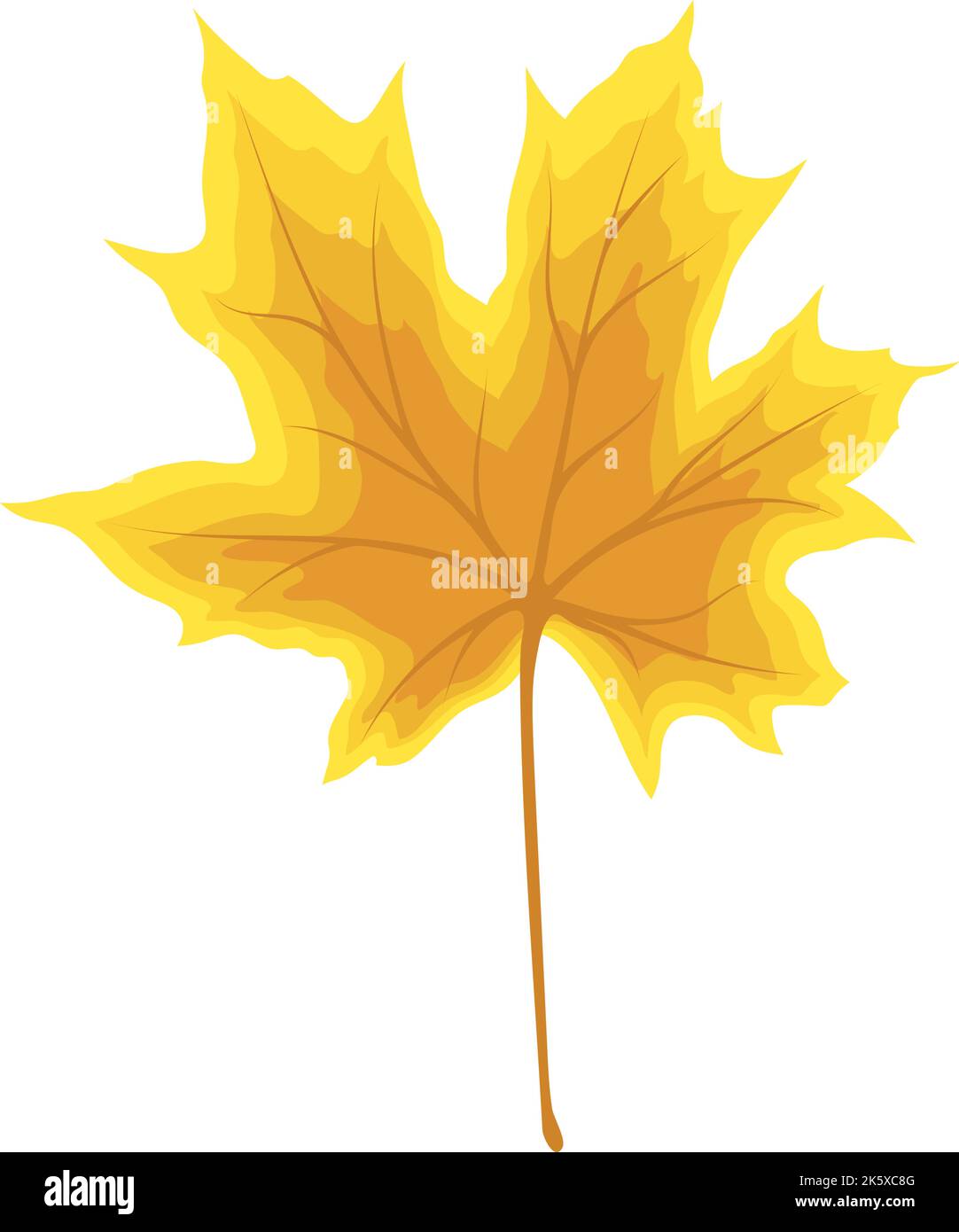 Autumn maple leaf. Leaf fall. Vector illustration Stock Vector Image ...