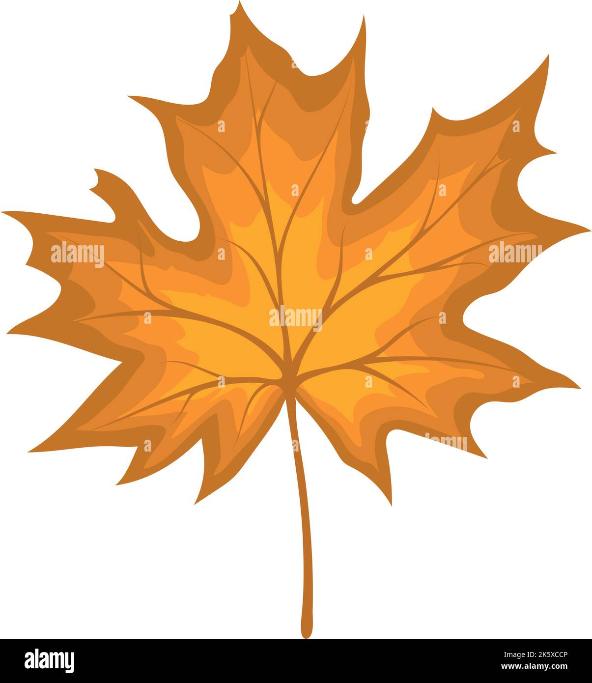 Autumn maple leaf. Leaf fall. Vector illustration Stock Vector Image ...