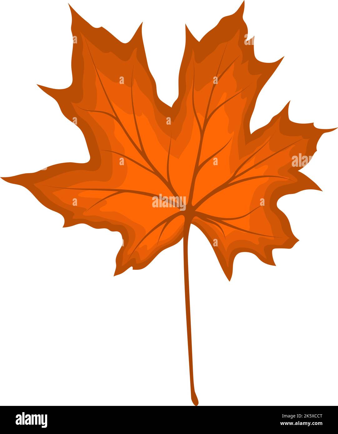 Autumn maple leaf. Leaf fall. Vector illustration Stock Vector Image ...