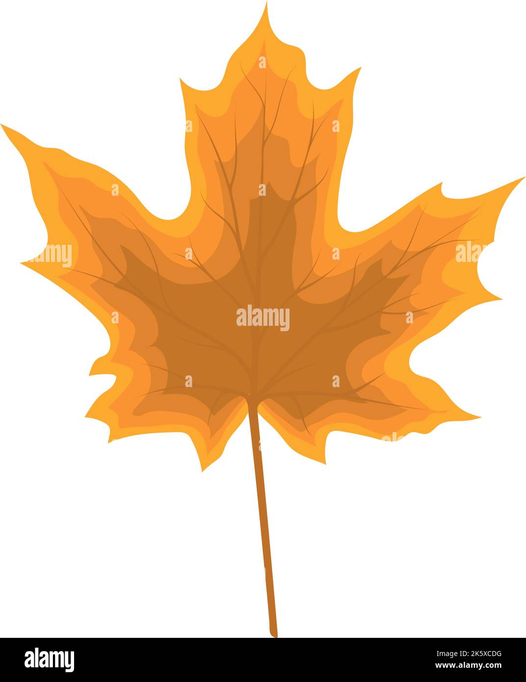 Autumn maple leaf. Leaf fall. Vector illustration Stock Vector Image ...