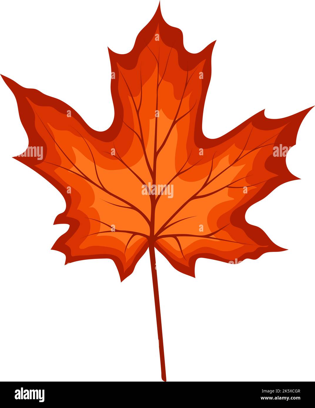 Autumn maple leaf. Leaf fall. Vector illustration Stock Vector Image ...