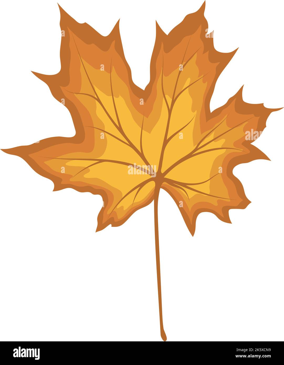 Autumn maple leaf. Leaf fall. Vector illustration Stock Vector Image ...