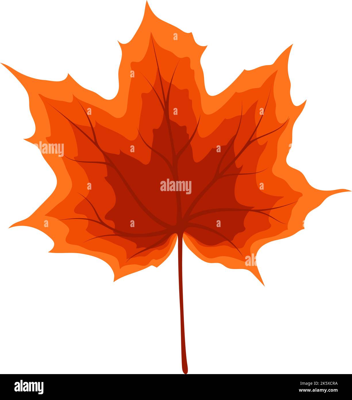 Autumn maple leaf. Leaf fall. Vector illustration Stock Vector Image ...