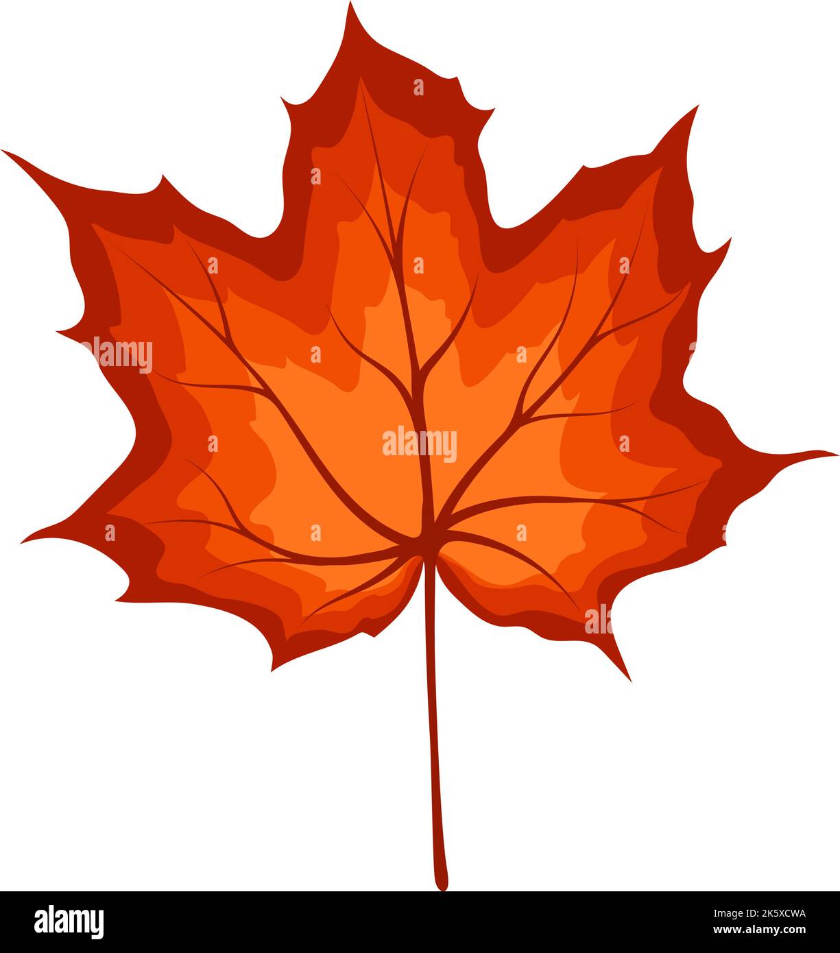Autumn maple leaf. Leaf fall. Vector illustration Stock Vector Image ...
