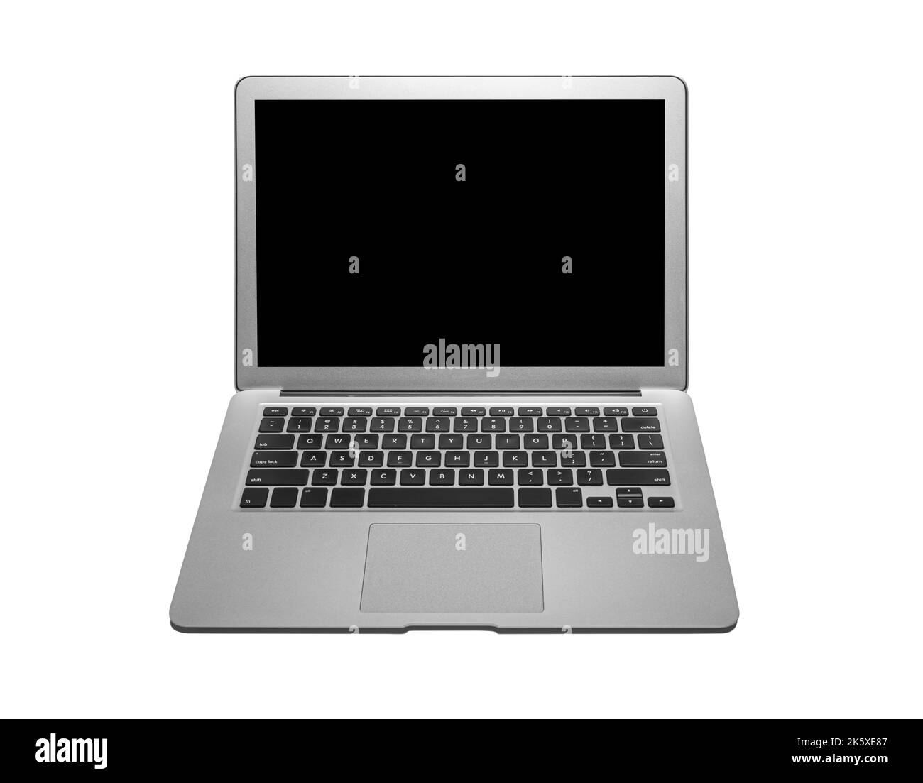 Modern laptop isolated on white Stock Photo - Alamy