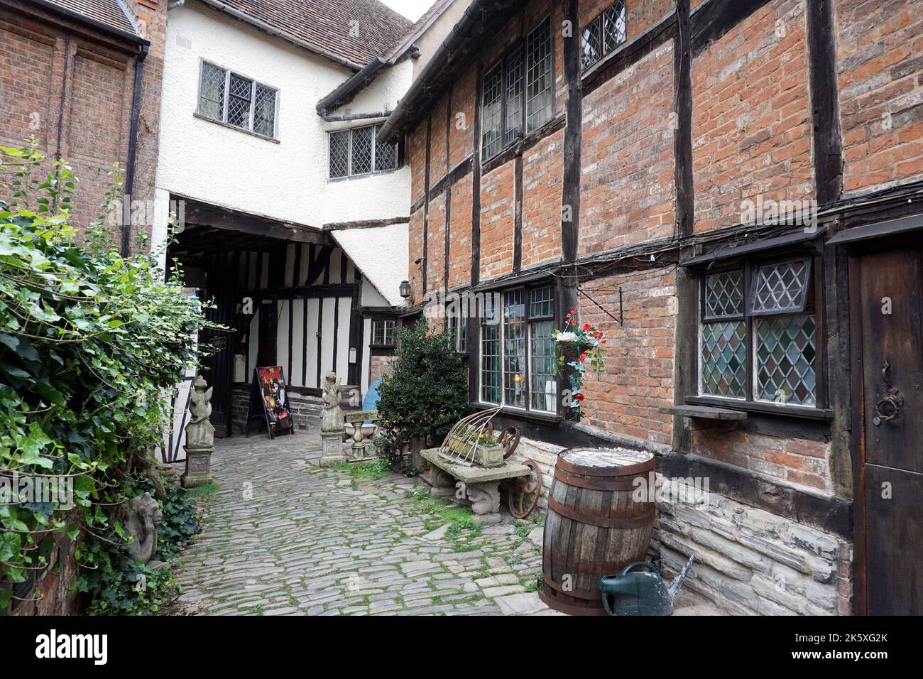 A side street in Stratford upon Avon, England Stock Photo