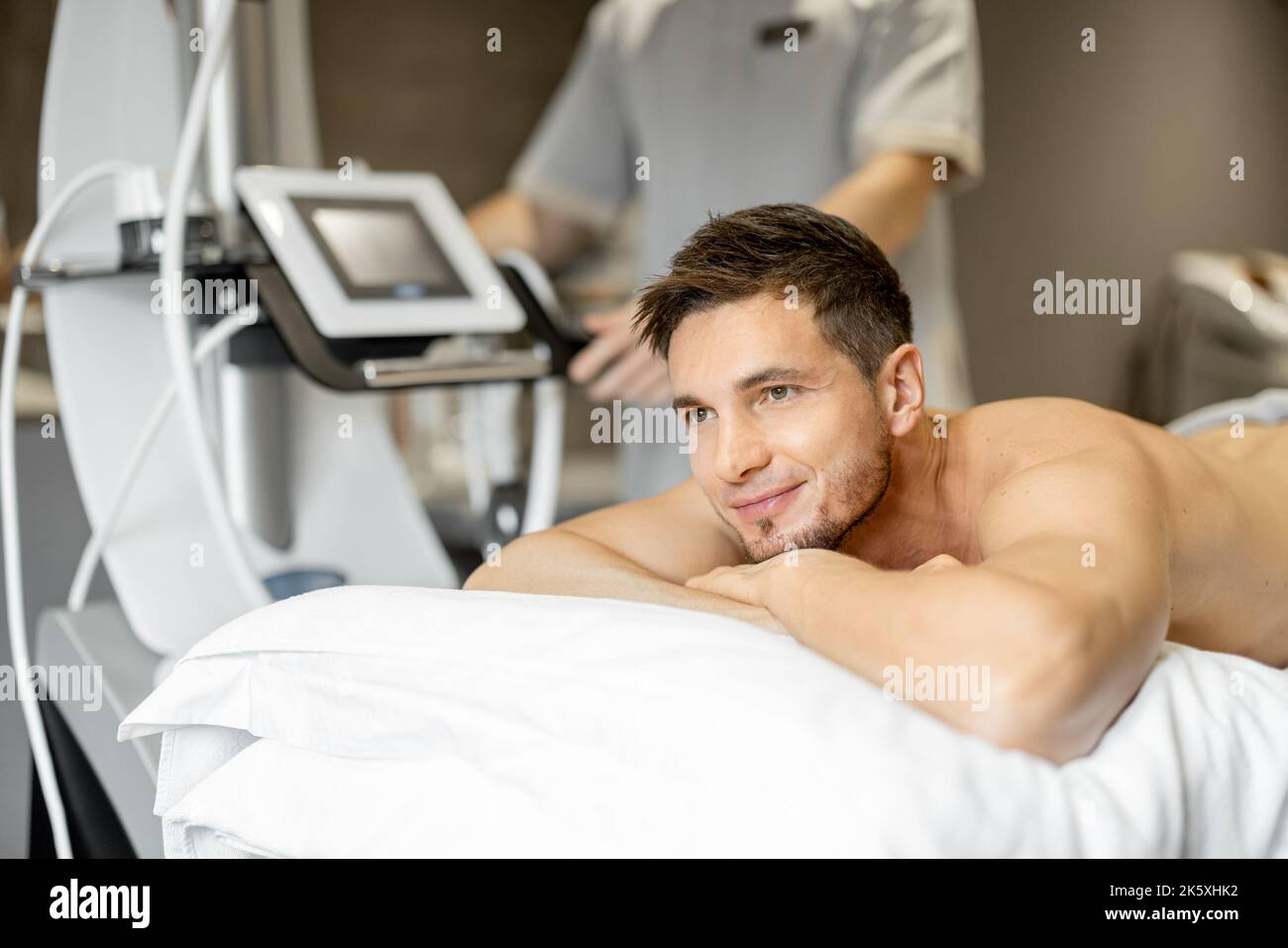 Man beauty skin smile hi-res stock photography and images - Alamy