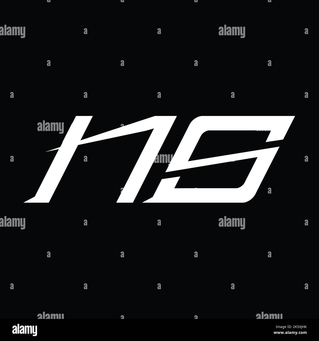 NS Logo monogram letter with slice style design template Stock Photo ...