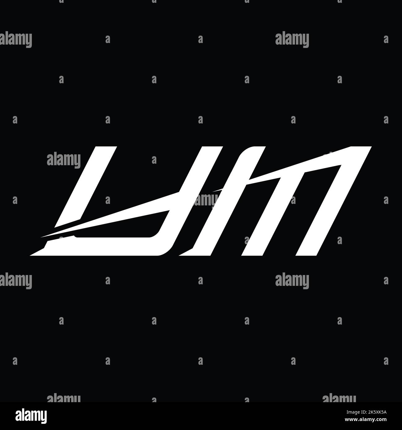 YM Logo monogram letter with slice style design template Stock Photo ...