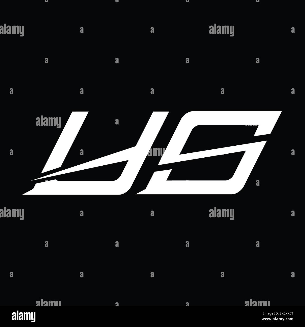 YS Logo monogram letter with slice style design template Stock Photo