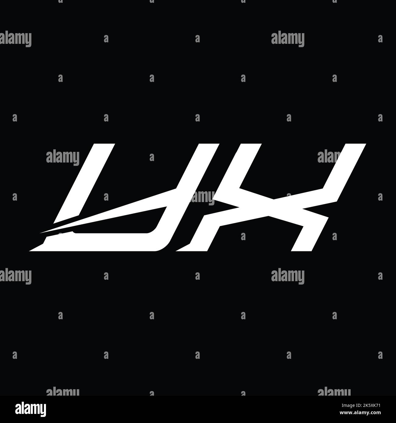 YX Logo monogram letter with slice style design template Stock Photo ...