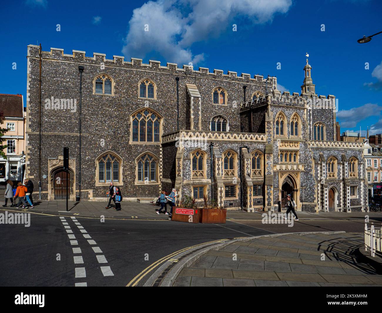 Norwich Guildhall on Gaol Hill, built between1407 and 1413. Seat of city government from the early 15th century until 1938. Stock Photo