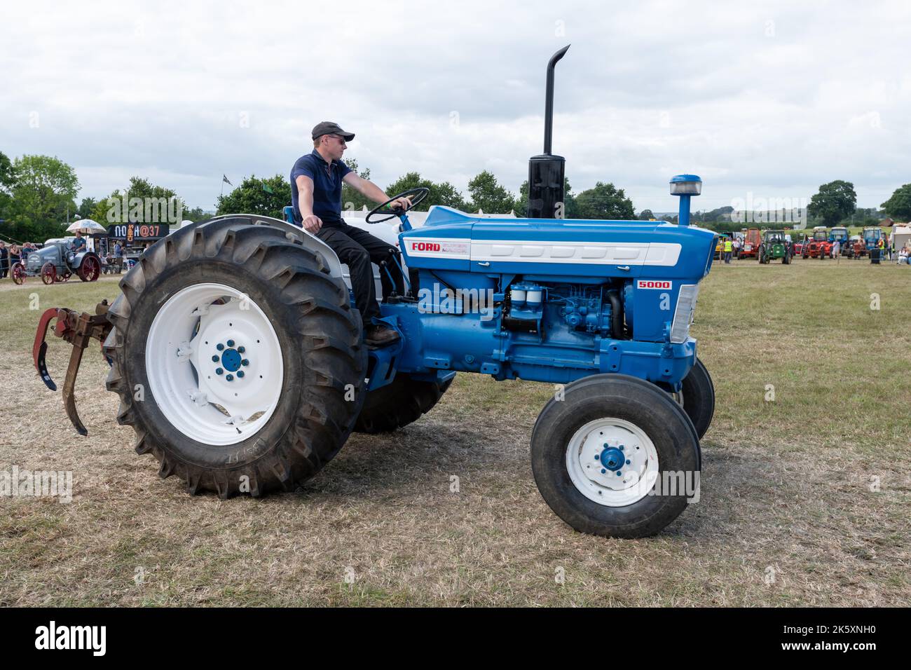 Ilminster.Somerset.United Kingdom.August 21st 2022.A restored Ford 5000