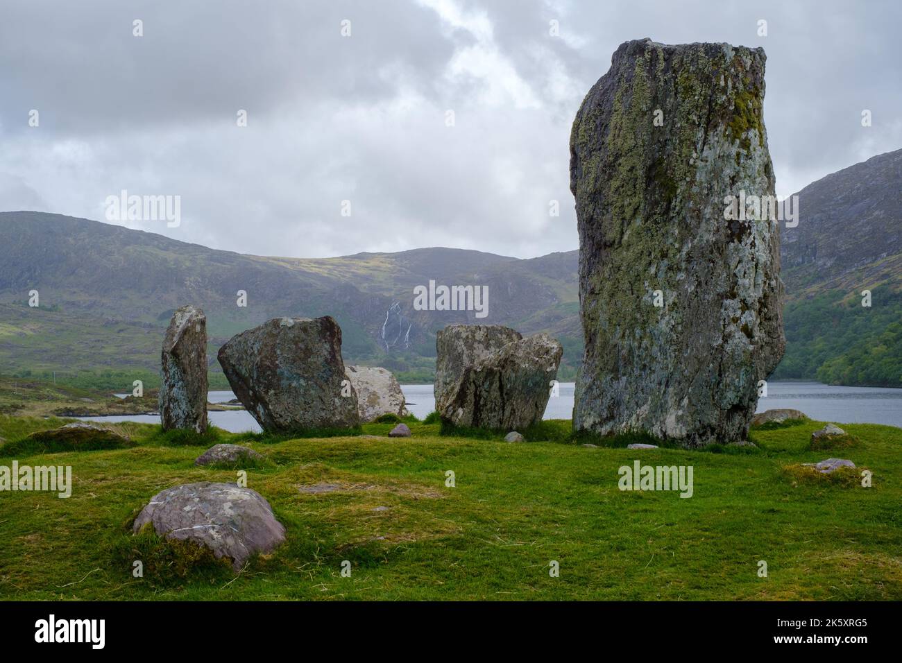 Ireland, County Kerry. The Uragh Stone circle that dates in the Early