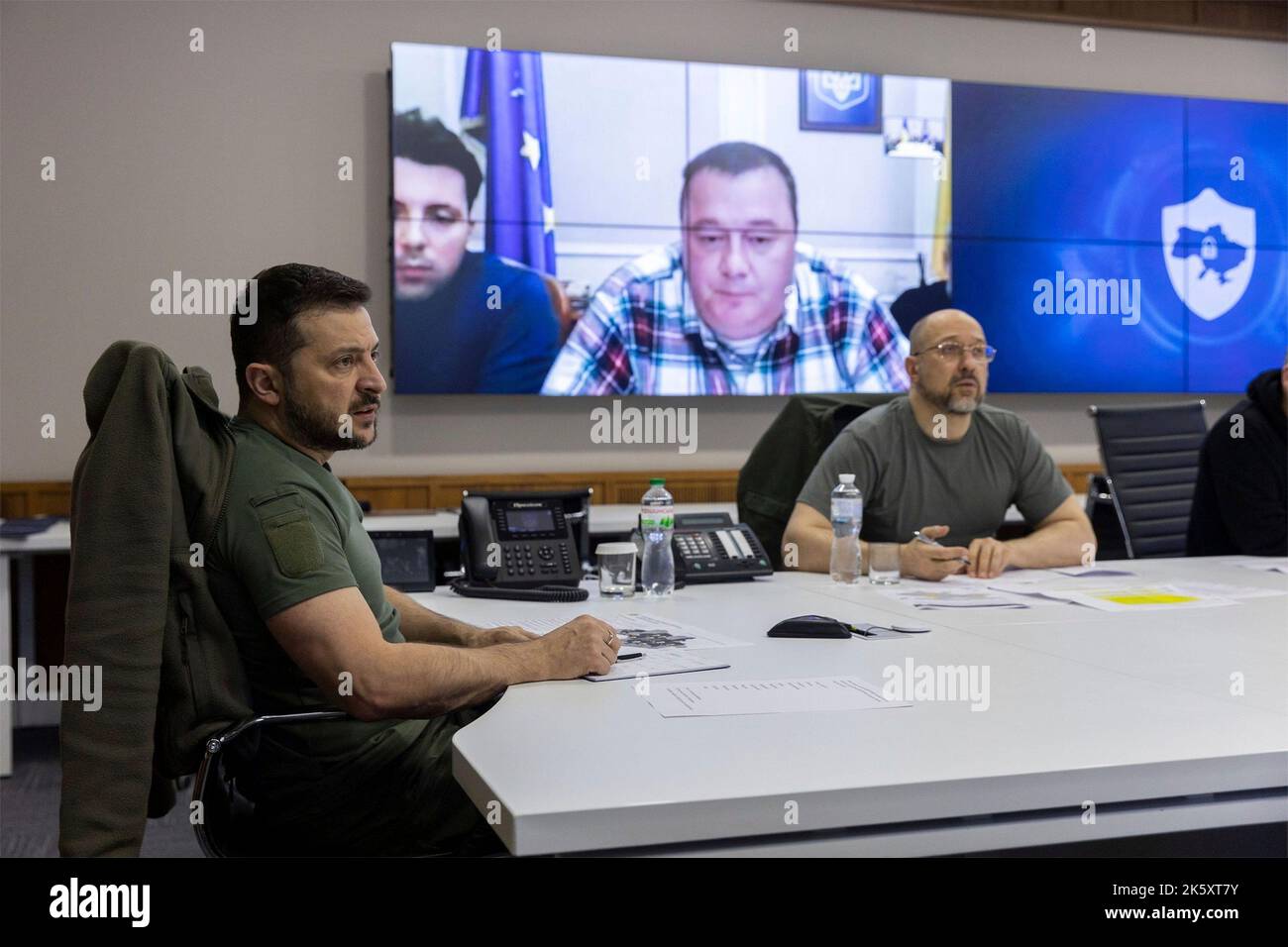 Kyiv, Ukraine. 10th Oct, 2022. Ukrainian President Volodymyr Zelenskyy