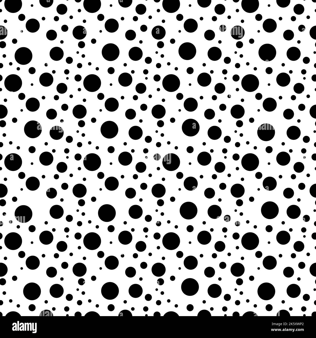 Abstract background with black and white circles. Seamless pattern ...