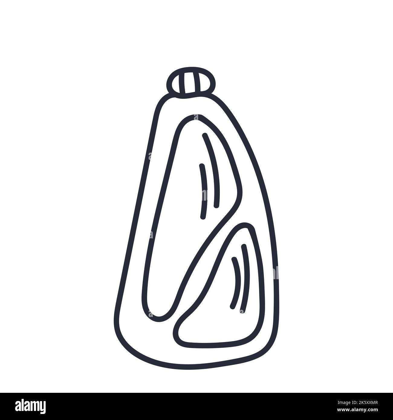 Laundry detergent pack. Washing powder plastic bag. Vector illustration