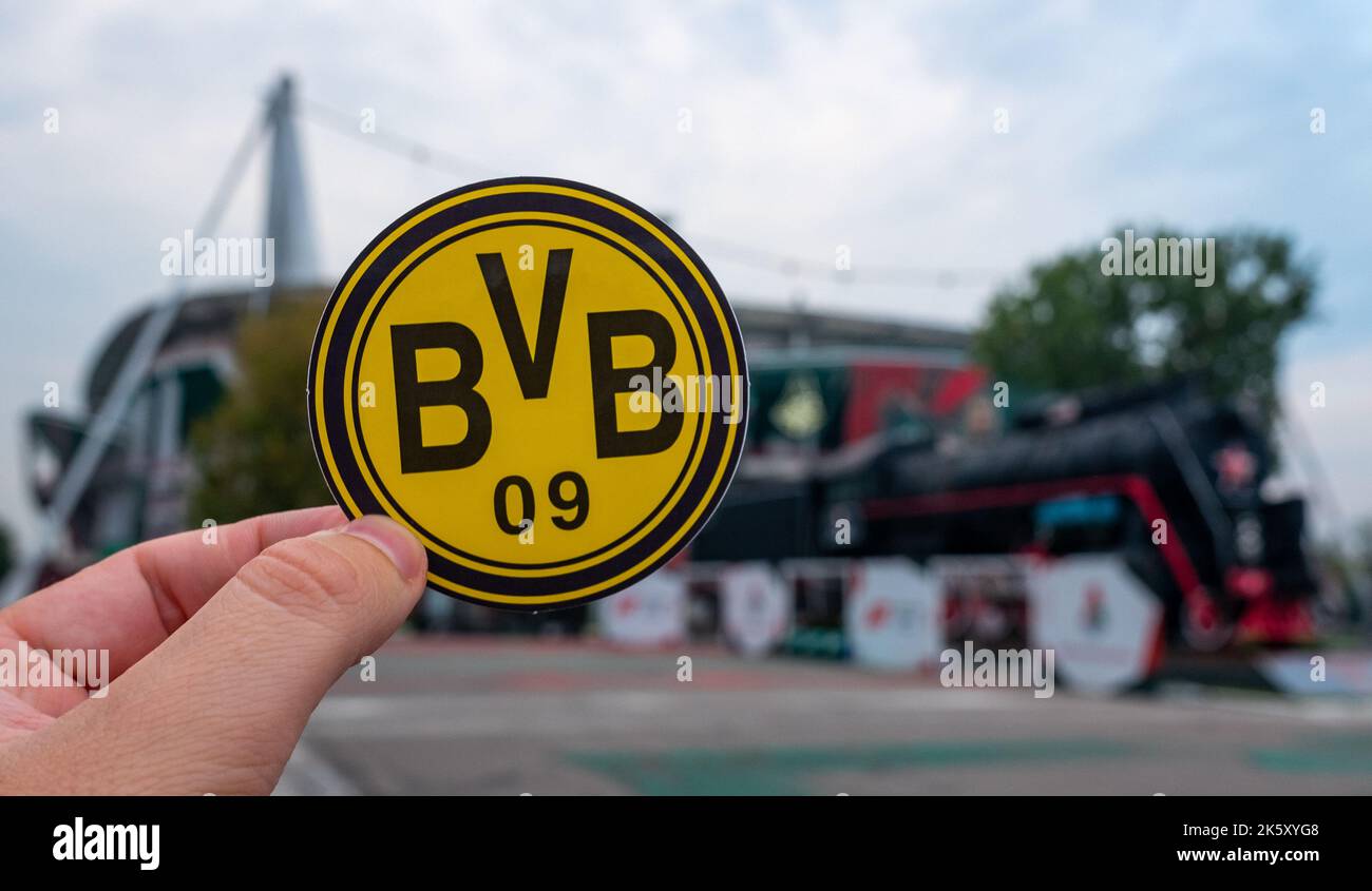 August 30, 2021, Dortmund, Germany. The emblem of the Borussia Dortmund(02)