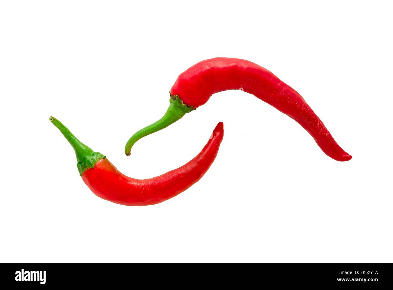 Red chilli peppers isolated on a white background Stock Photo - Alamy