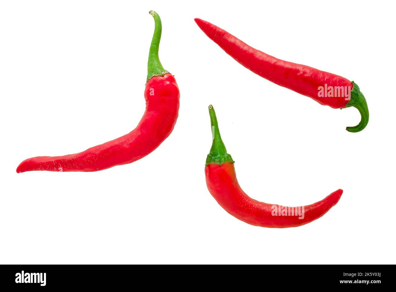 Red chilli peppers isolated on a white background Stock Photo Alamy