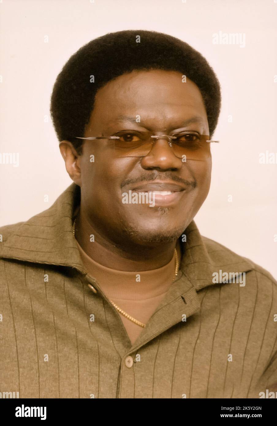 Retro celebrity portraits Bernie Mac, circa 2008. For Editorial Use